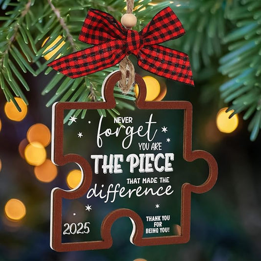 Christmas Thank You Gifts Never Forget You are The Piece That Made The by Fowecelt