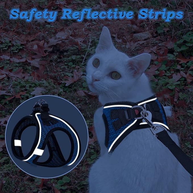 Cat Harness and Leash for Walking Escape Proof, Adjustable Kitten Vest Harness - Image 5