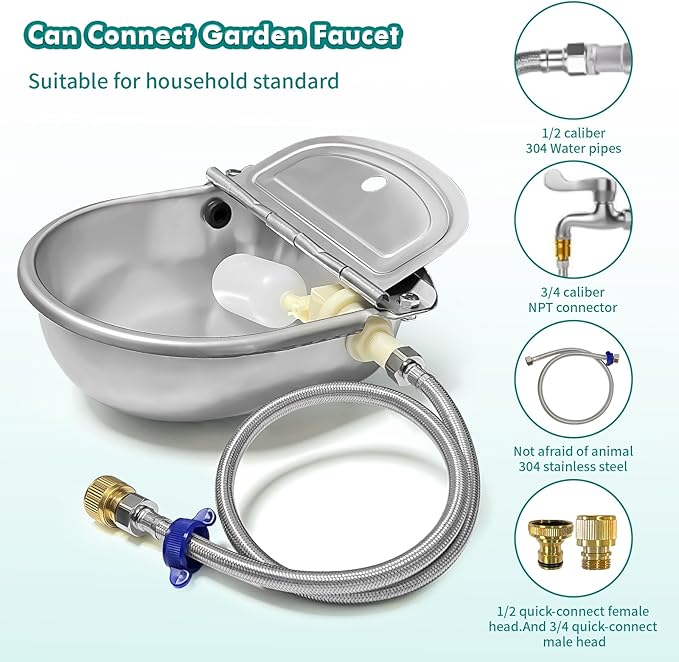 Automatic Water Dispenser for Dogs, Animal Drinking Water Bowl - Image 2