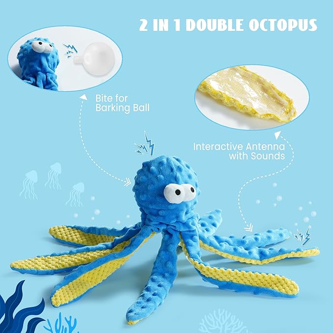 Nocciola Fish Salmon Crinkle Squeaky Dog Toys - Image 4