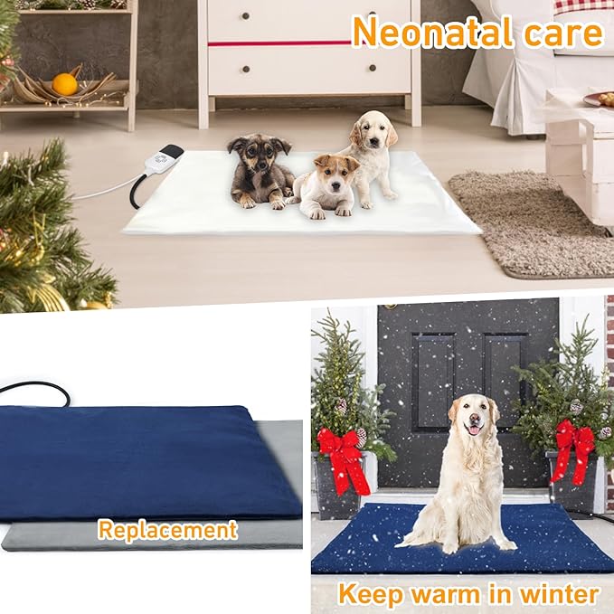 Dog Heating Pad Outdoor, Heated Dog Bed Indoor - Image 8