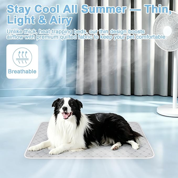 Cooling Mat for Dogs, Q-Max>0.5 Thin Breathable Dog Cooling Mat Blanket for Dogs - Image 2