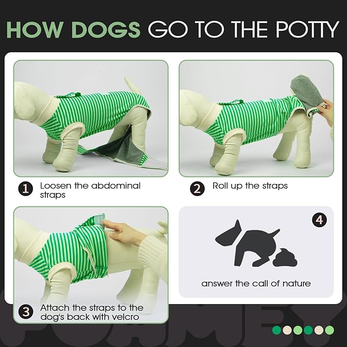 FUAMEY Dog Recovery Suit Male, Dogs Surgery Neuter Suits Puppy Spay Shirts - Image 5