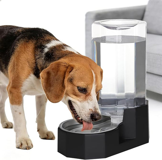 Sfozstra Black 8L Gravity Dog Water Dispenser by Sfozstra