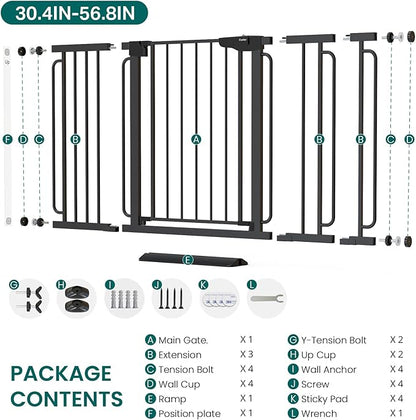 Cumbor 36" Extra Tall Baby Gate - Image 9
