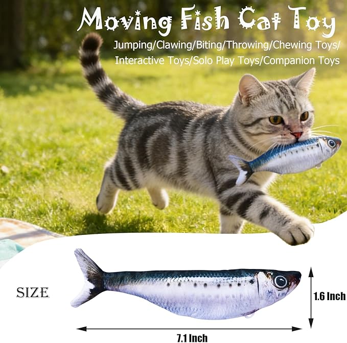 Catnip Toys for Cats Cat Nip Toys Cat Fish Toy Catnip Toy Small Floppy Fish Cat - Image 7