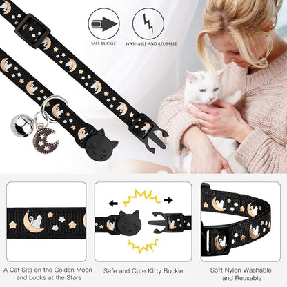 Baeuppit 2Pcs Breakaway Cats Collars Cat Collars - Image 2