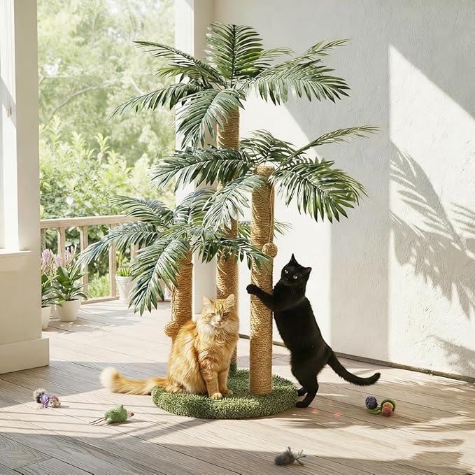 LEMONDA 31.5Inch Cat Scratching Post, Cat Scratcher Tree - Image 6