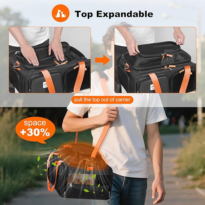 pidipiti 19x13x9 TSA Approved top Expandable pet Carrier - Image 4