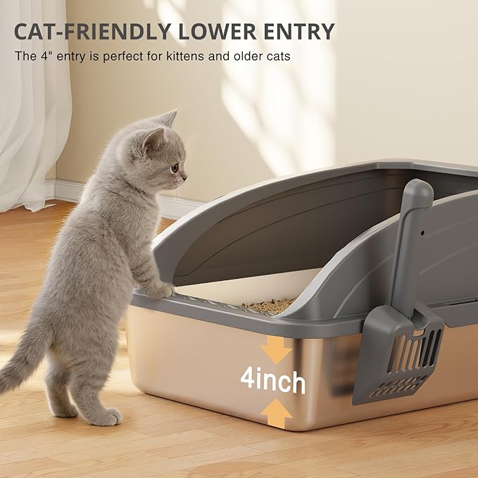 Stainless Steel Cat Litter Box - Image 3