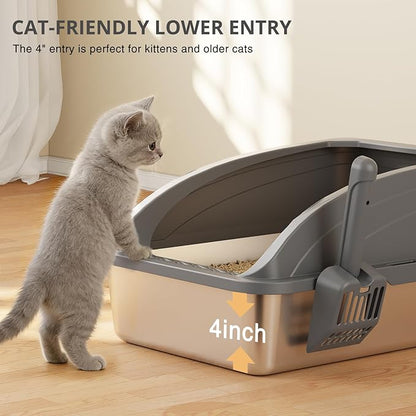 Stainless Steel Cat Litter Box - Image 3