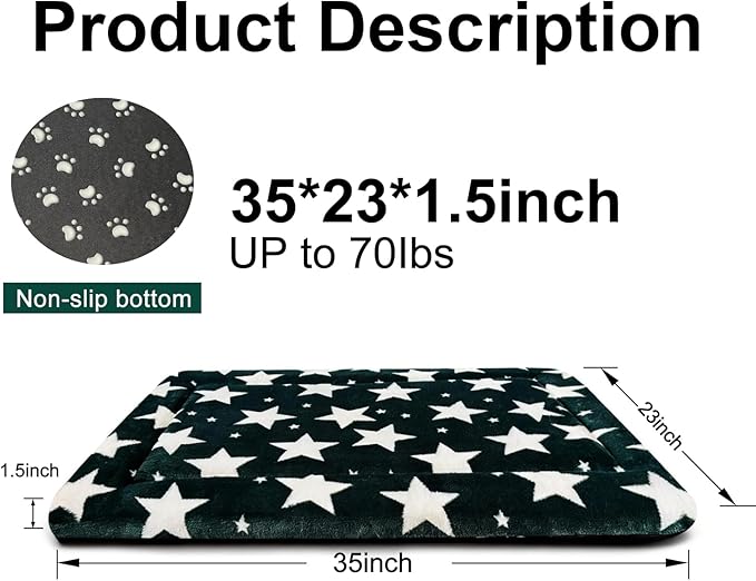 Dog Bed Mat, Reversible Crate Pad & Durable Dog Bed - Image 5