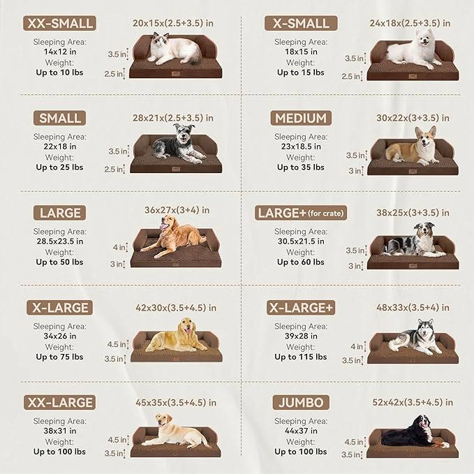 Large Dog Bed Orthopedic Washable - Image 2