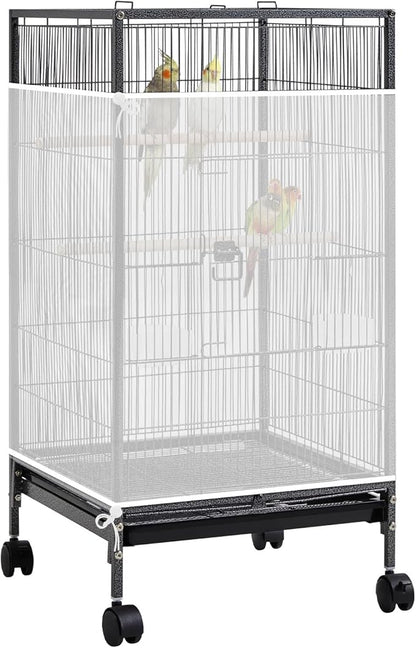 Trinkrittey Large Bird Cage Seed Catcher, 31 x 118 inches Adjustable Large Bird by Unknown