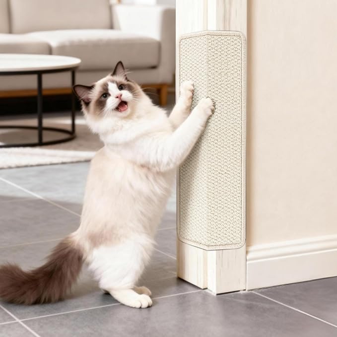 ENONCI Door Protector from Cat Scratching 19.6" x 7.8" Cat Wall Corner Scratcher by ENONCI