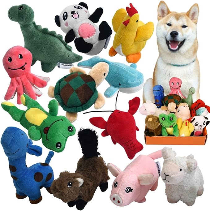 LEGEND SANDY Squeaky Plush Dog Toy Pack by LEGENDSANDY
