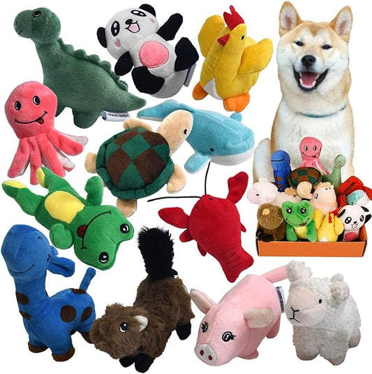 LEGEND SANDY Squeaky Plush Dog Toy Pack by LEGENDSANDY
