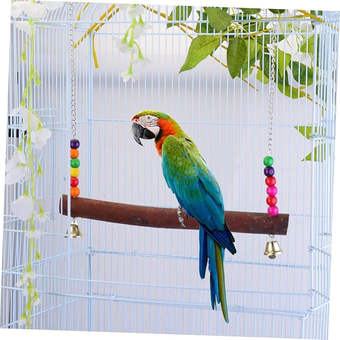Yardwe Parrot Wooden Hanging Swing - Image 8