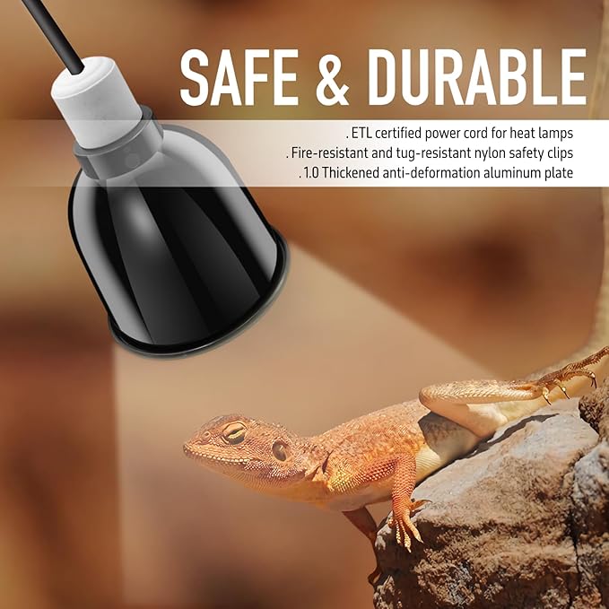 Reptile Light Fixture, 5.5'' Deep Dome - Image 5