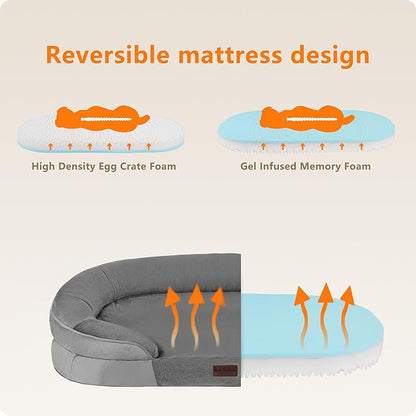 Dwanton Orthopedic Dog Bed for Extra Large Dogs - Image 3