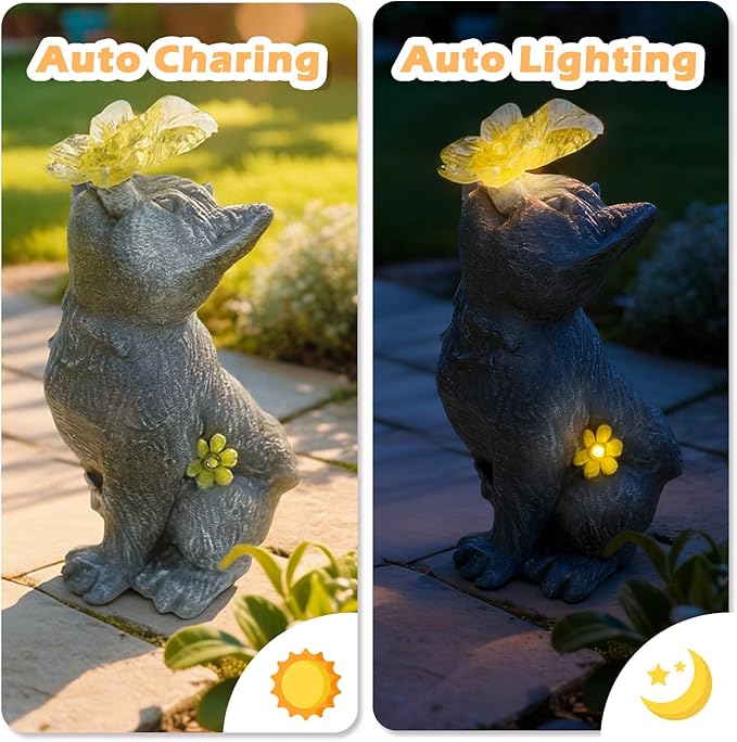 Charming Kitten Garden Statue - Image 4