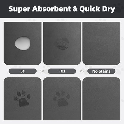 PADOOR Pet Feeding Mat-Absorbent Dog Mat - Image 2