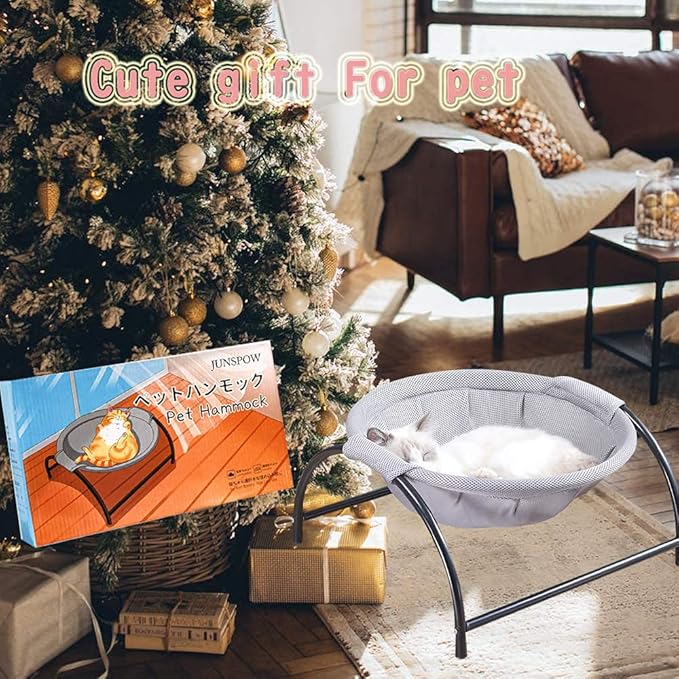 JUNSPOW Cat Bed Dog/Pet Hammock Bed Free-Standing Kitty Sleeping Cat Supplies - Image 5
