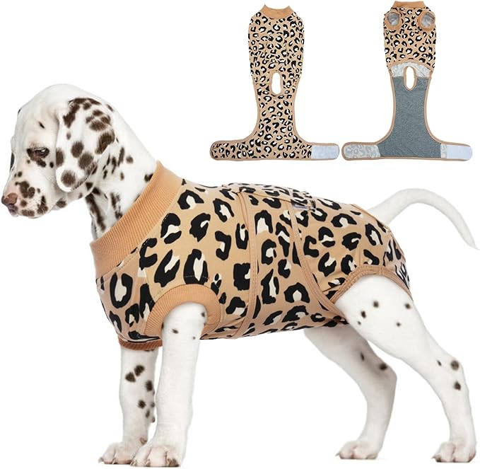FUAMEY Recovery Suit for Dogs After Surgery, Soft Breathable Dog Bodysuit by FUAMEY