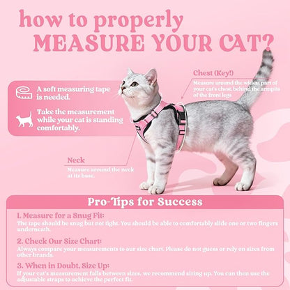 rabbitgoo Cat Harness and Leash Set, Escape Proof Vest Harness - Image 2