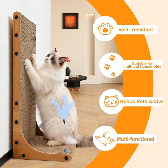 Goosheep Cat Scratching Post, 3-in1 Scratching Board - Image 6