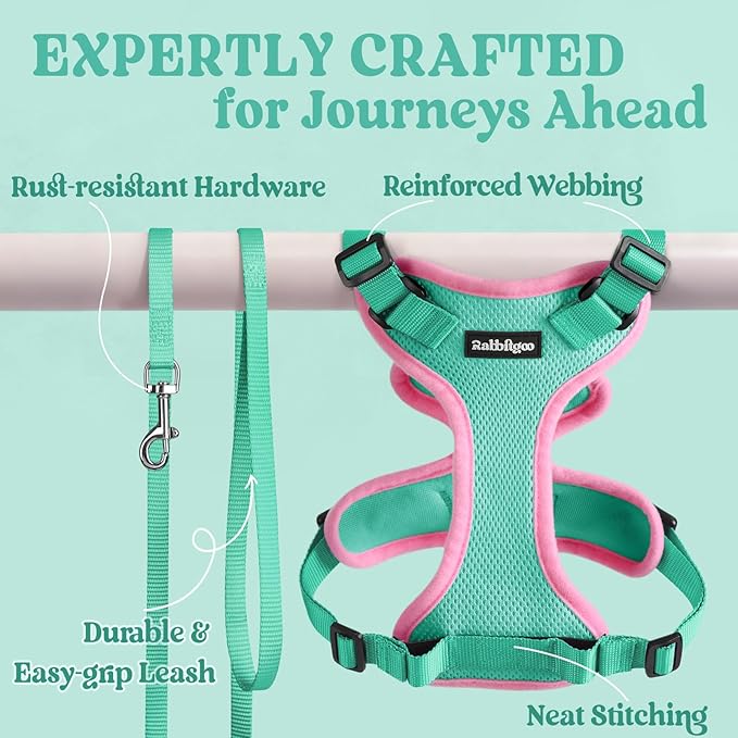 rabbitgoo Cat Harness and Leash Set, Escape Proof Vest Harness - Image 7