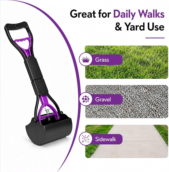 Portable Pooper Scooper for Dogs & Cats – Long Handle, Lightweight, Durable - Image 5