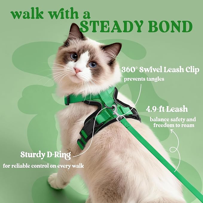 rabbitgoo Cat Harness and Leash Set, Escape Proof Kitten Harness - Image 5