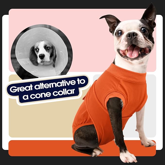 FUAMEY Dog Recovery Suit Male, Dogs Surgery Neuter Suits Puppy Spay Shirts - Image 4