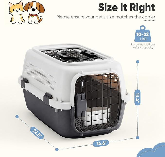 DUMOS 23" Hard-Sided Pet Carrier - Image 5