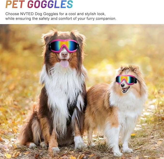 Dog Sunglasses Goggles, UV Wind Dust Fog Protection Pet Glasses Eye Wear - Image 5