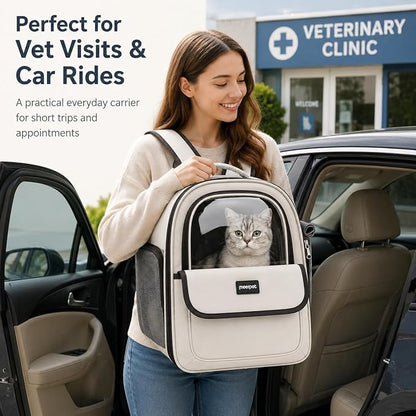 Cat Carrier Backpack for Cats&Small Dogs, Airline Approved TSA Foldable Pet - Image 7