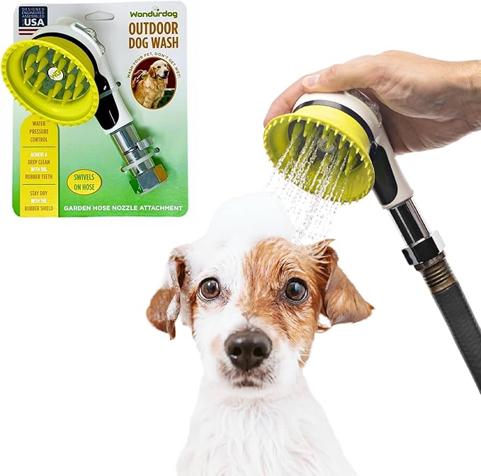 Wondurdog Outdoor Dog Wash Garden Hose Nozzle by Wondurdog