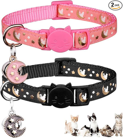 2Pcs Breakaway Cats Collars Cat Collars by Baeuppit