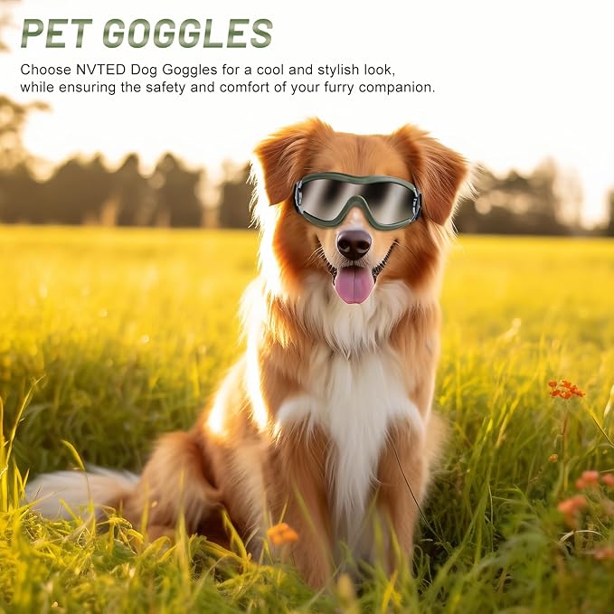 Dog Sunglasses Goggles, UV Wind Dust Fog Protection Pet Glasses Eye Wear - Image 5