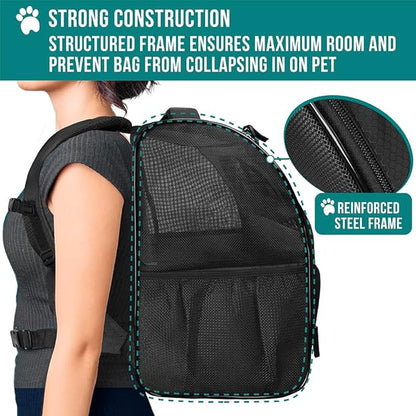 PetAmi Dog Backpack Carrier for Small Medium Dogs Large Cats up to 18 lbs - Image 6