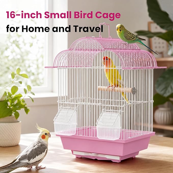 16-inch Small Bird Cage for Home or Travel - Image 2