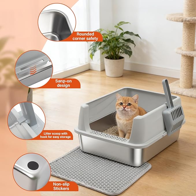 Stainless Steel Litter Box - Image 3