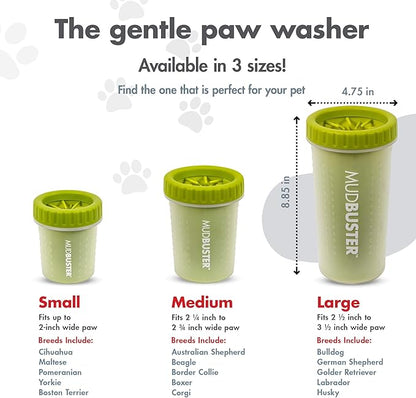 Dexas MudBuster Large Dog Paw Cleaner, Fits 2.5"-3.5" Wide Paws, Gentle - Image 3