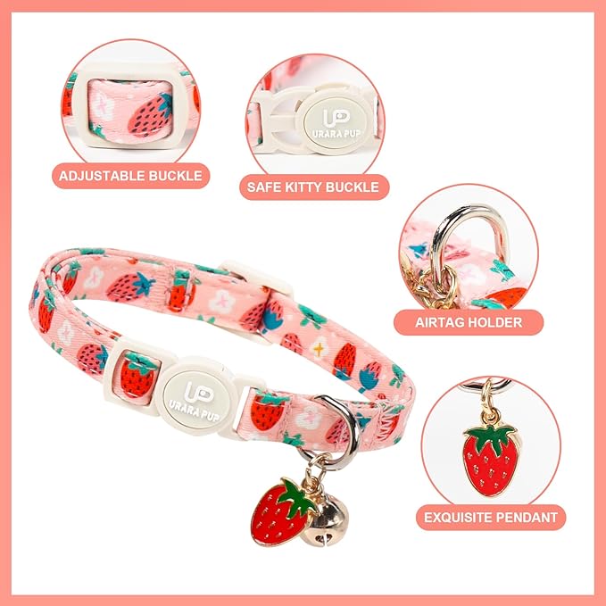 Cat Collar, Cat Collar with Bell, - Image 3