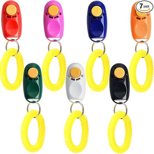 Coolrunner 7pcs 7 Color Universal Animal Pet Dog Training Clicker by Coolrunner