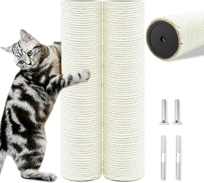 Cat Scratching Post Replacement Pole, Natural Sisal Cat Tree Replacement Parts by SIYIPURR