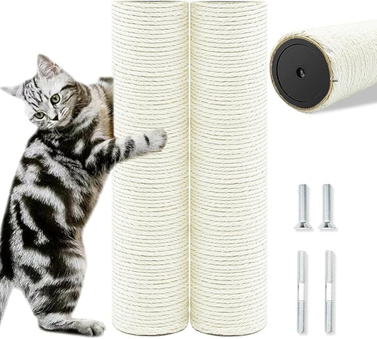 Cat Scratching Post Replacement Pole, Natural Sisal Cat Tree Replacement Parts by SIYIPURR