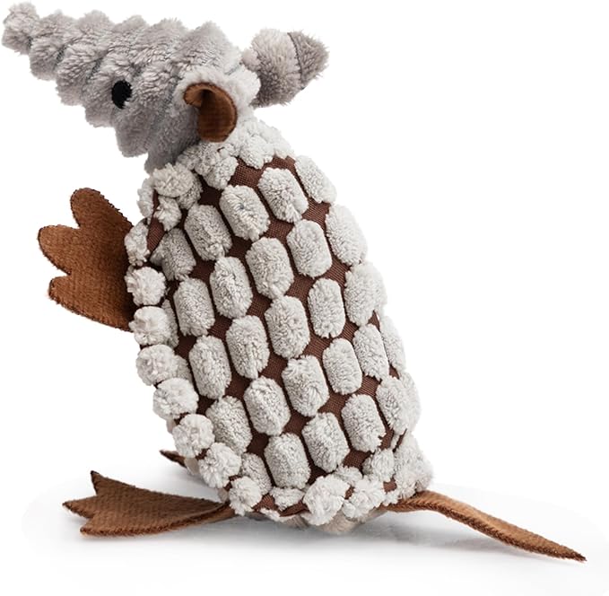 Hollypet Plush Dog Squeaky Toy Stuffed Armadillo Animal Pet Puppy Chew Toys by Hollypet
