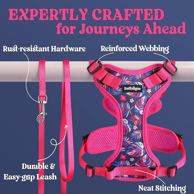 rabbitgoo Cat Harness and Leash Set, Escape Proof Kitten Harness - Image 7